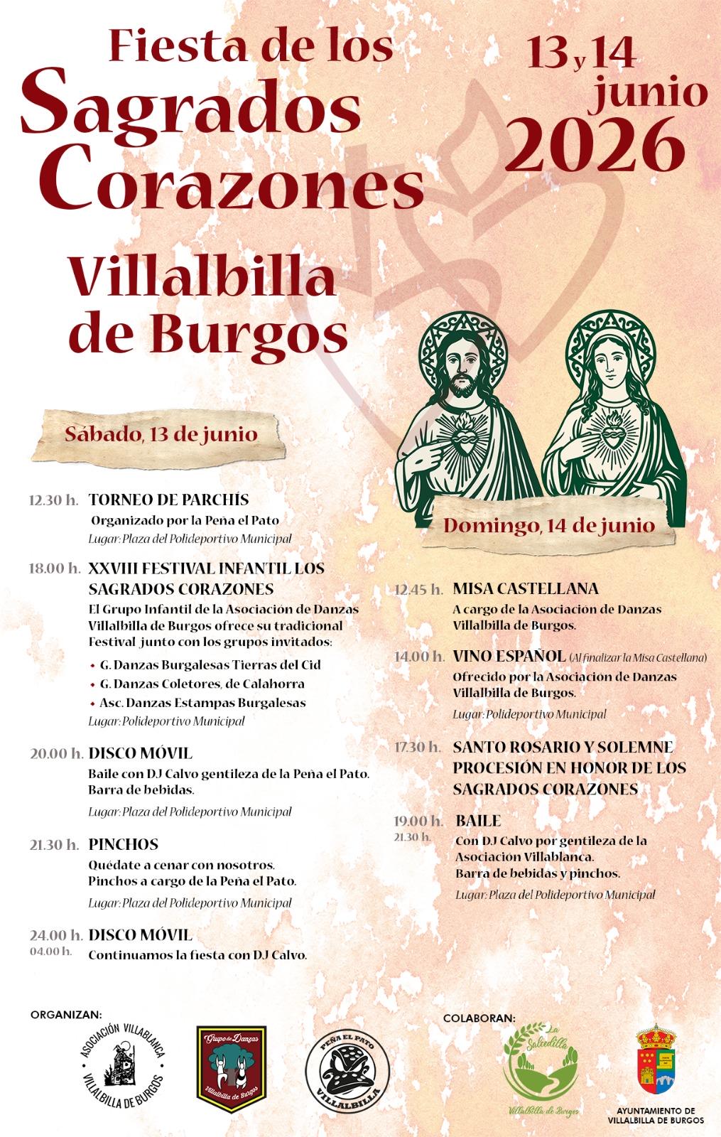 FIESTA de los SAGRADOS CORAZONES 2026 (13 y 14 Junio)
